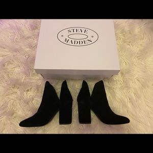 NWT Steve Madden Rookie Black Suede Booties (SOLD)